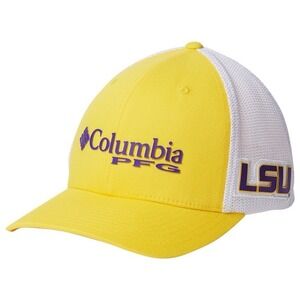 *NWT Columbia PFG Cap‎ Louisiana State University LSU Tigers Yellow LARGE / XL